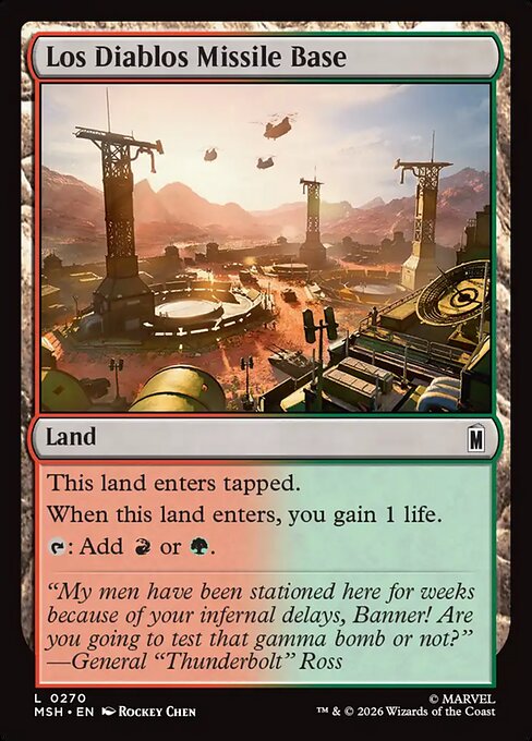 MTG Los Diablos Missile Base MSH 270 Regular Nonfoil