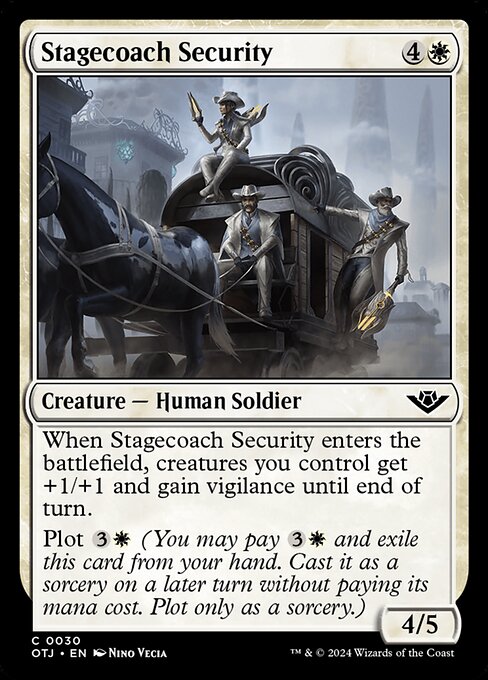 MTG Stagecoach Security OTJ 030 Regular Foil