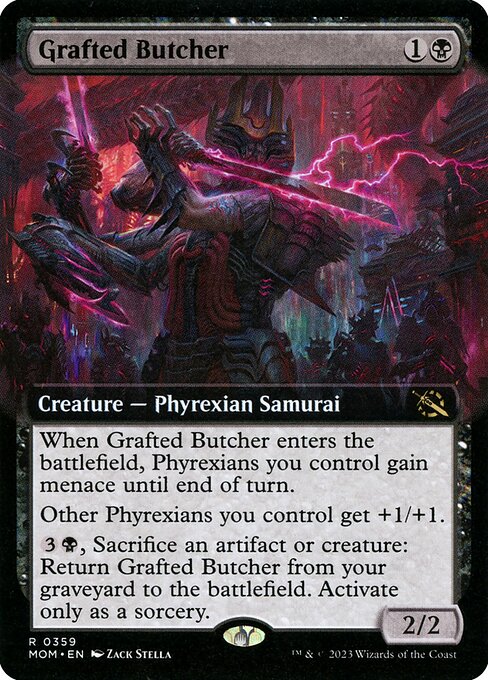 MTG Grafted Butcher MOM 359 Extended Art Foil