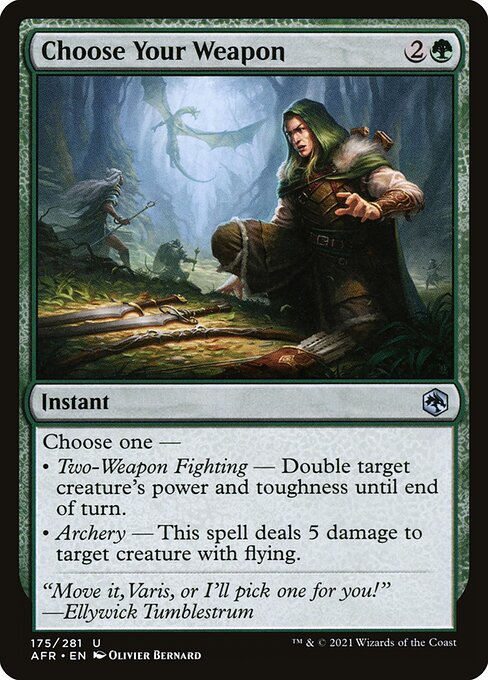 MTG Choose Your Weapon AFR 175 Regular Foil