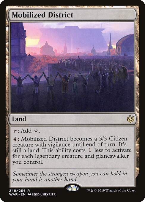 MTG Mobilized District WAR 249 Standard Nonfoil front