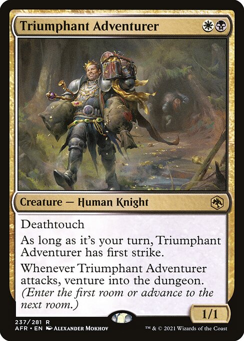 MTG Triumphant Adventurer AFR 237 Regular Foil