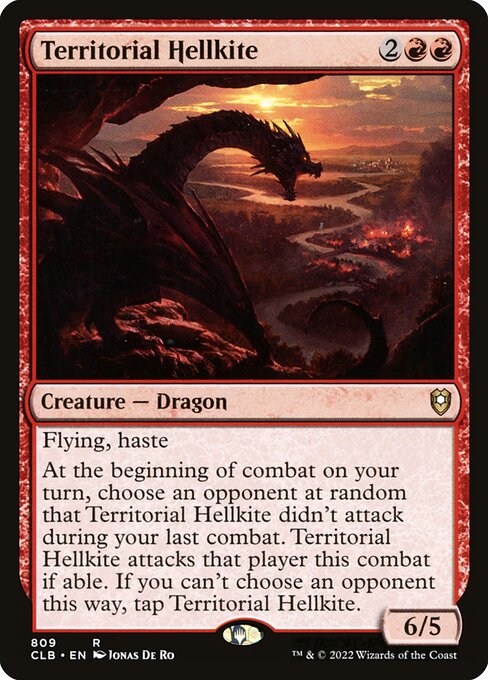 MTG Territorial Hellkite CLB 809 Commander Deck Nonfoil