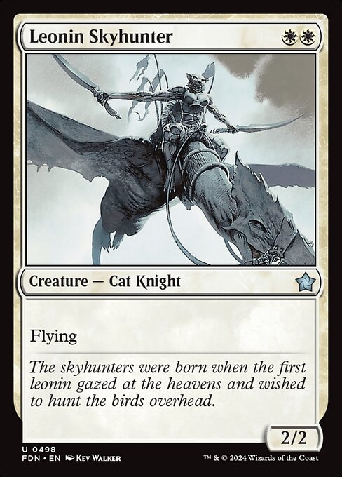 MTG Leonin Skyhunter FDN 498 Beginner Box Nonfoil