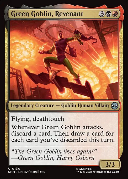 MTG Green Goblin, Revenant SPM 130 Regular Foil