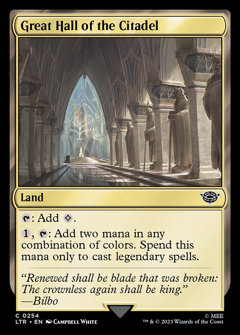 MTG Great Hall of the Citadel LTR 254 Regular Foil