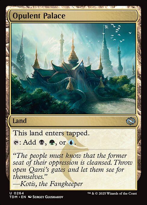 MTG Opulent Palace TDM 264 Regular Nonfoil