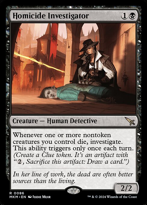 MTG Homicide Investigator MKM 086 Regular Foil