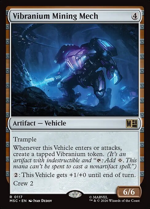 MTG Vibranium Mining Mech MSC 117 Regular Surge Foil