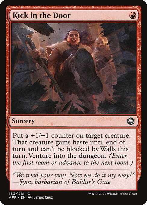 MTG Kick in the Door AFR 153 Regular Nonfoil