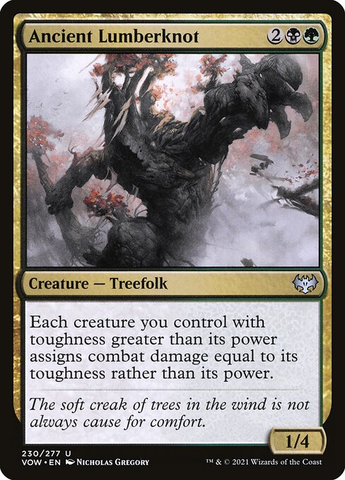 MTG Ancient Lumberknot VOW 230 Standard Foil front