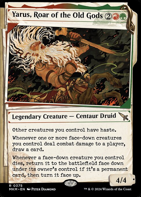 MTG Yarus, Roar of the Old Gods MKM 375 Showcase Dossier Foil