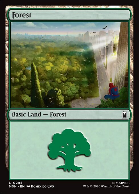 MTG Forest MSH 295 Regular Nonfoil