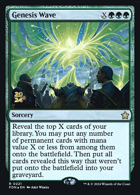 MTG Genesis Wave PFDN 221s Prerelease Foil