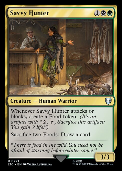 MTG Savvy Hunter LTC 271 Alternate Art Nonfoil