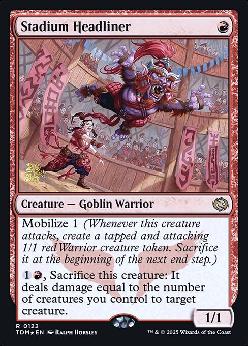 MTG Stadium Headliner PTDM 122s Prerelease Foil