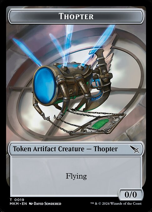 MTG Thopter Token MKM 019 Token Foil
