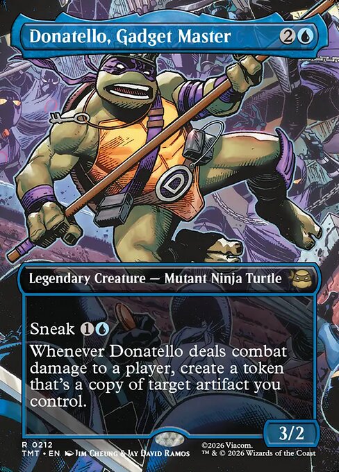 MTG Donatello, Gadget Master TMT 212 Borderless Scene Nonfoil