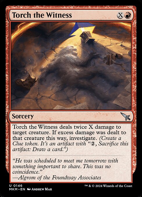 MTG Torch the Witness MKM 146 Regular Foil