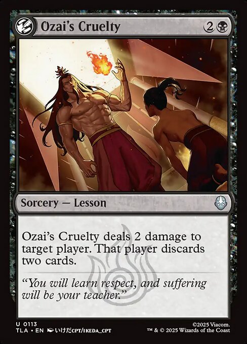 MTG Ozai's Cruelty TLA 113 Regular Foil