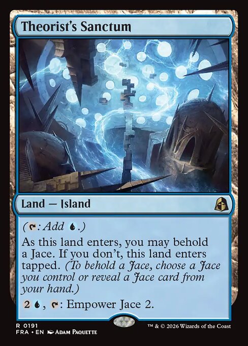 MTG Theorist's Sanctum FRA 191 Standard Foil front