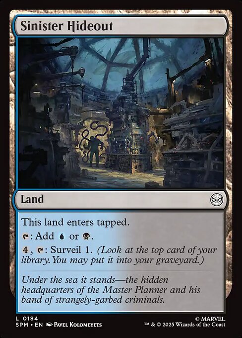 MTG Sinister Hideout SPM 184 Regular Nonfoil