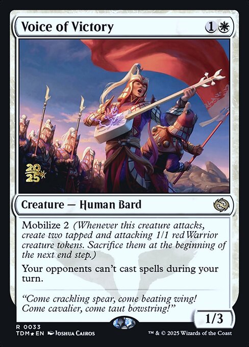 MTG Voice of Victory PTDM 033s Prerelease Foil
