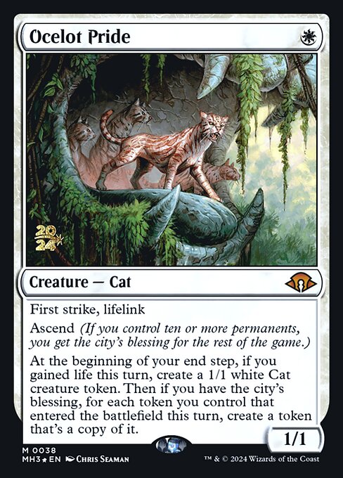 MTG Ocelot Pride PMH3 038s Prerelease Foil