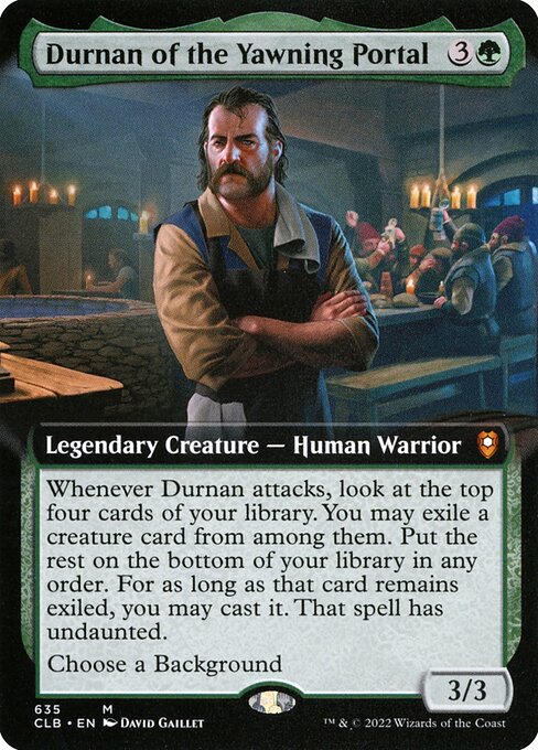 MTG Durnan of the Yawning Portal CLB 635 Extended Art Nonfoil
