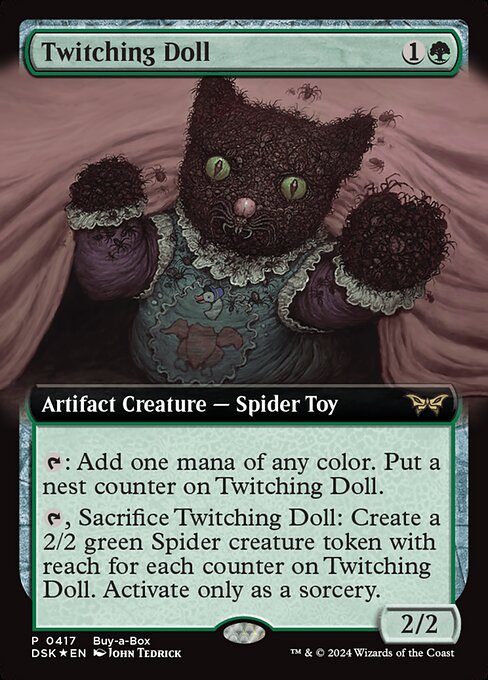 MTG Twitching Doll DSK 417 Extended Art Buy a Box Foil