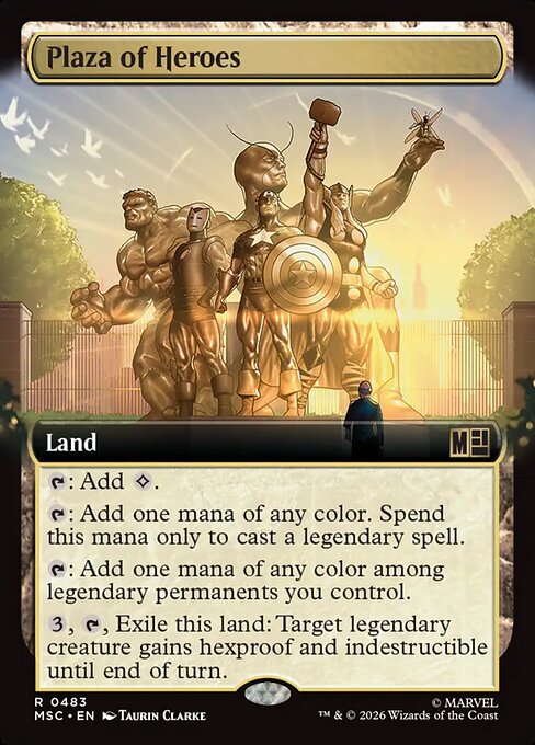 MTG Plaza of Heroes MSC 483 Extended Art Nonfoil