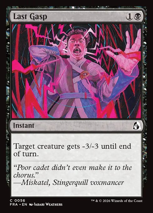 MTG Last Gasp FRA 056 Standard Nonfoil front