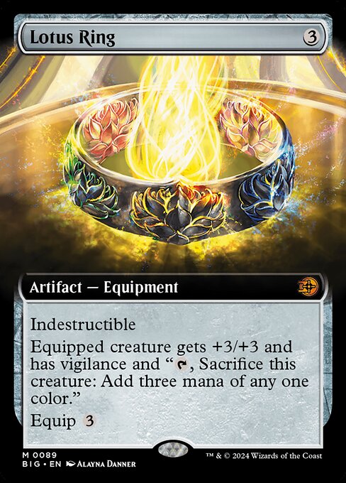 MTG Lotus Ring BIG 089 Extended Art Nonfoil