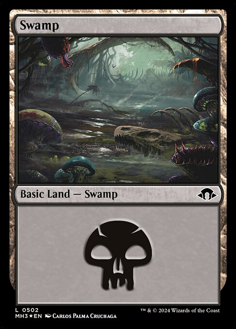 MTG Swamp MH3 502 Ripple Foil Ripple Foil