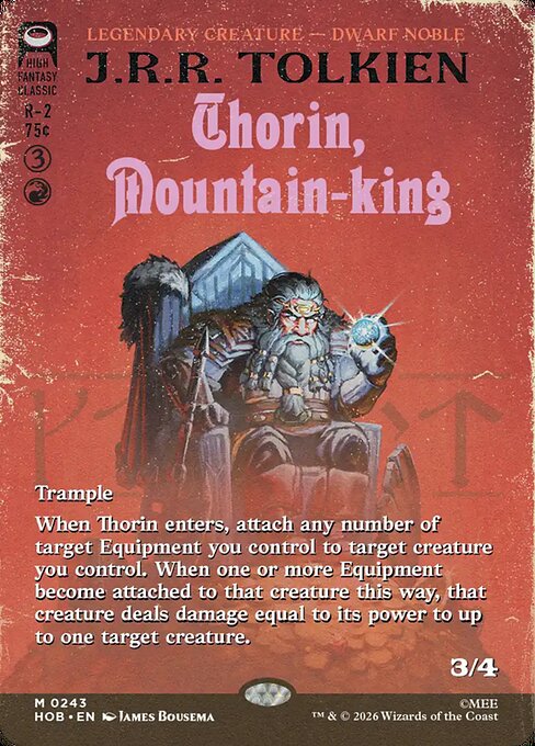 MTG Thorin, Mountain-king HOB 243 Alternate Art Nonfoil