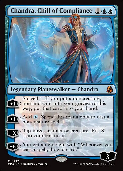 MTG Chandra, Chill of Compliance FRA 212 Standard Nonfoil front