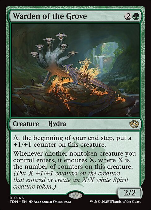 MTG Warden of the Grove TDM 166 Regular Foil