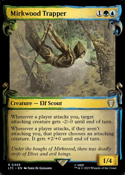 MTG Mirkwood Trapper LTC 469 Alternate Art Foil