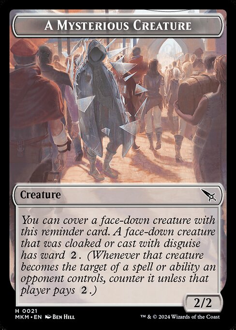 MTG A Mysterious Creature Token MKM 021 Token Nonfoil