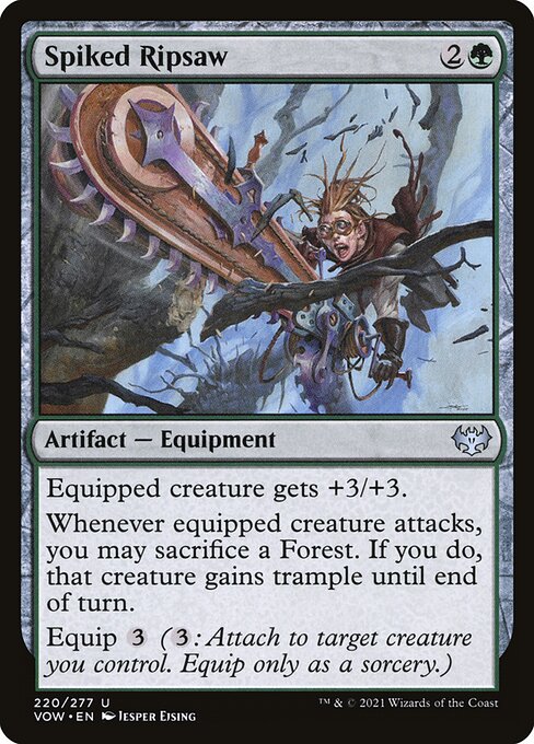 MTG Spiked Ripsaw VOW 220 Standard Nonfoil front