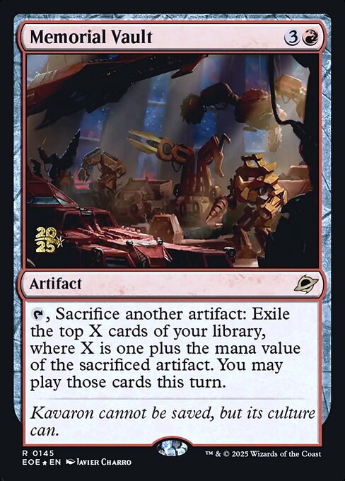 MTG Memorial Vault PEOE 145s Prerelease Foil