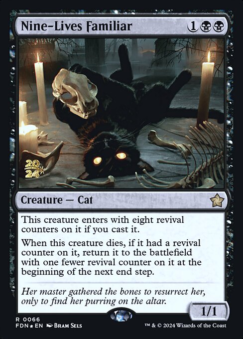 MTG Nine-Lives Familiar PFDN 066s Prerelease Foil