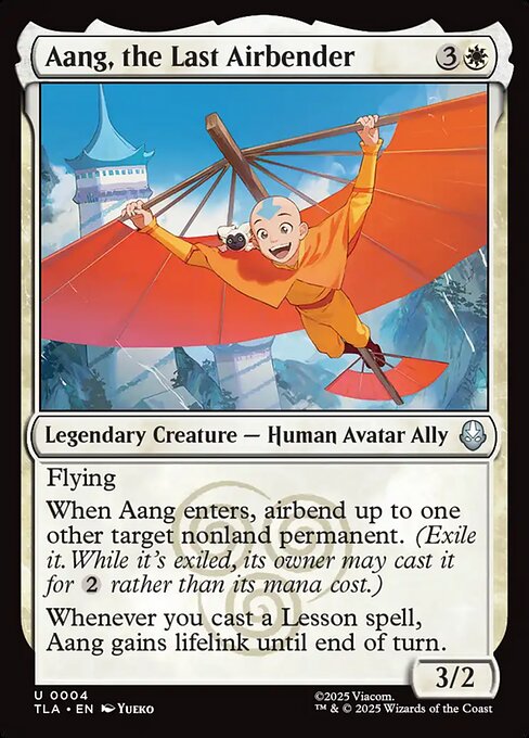 MTG Aang, the Last Airbender TLA 004 Regular Nonfoil
