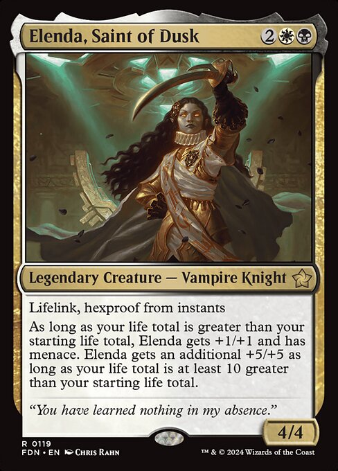 MTG Elenda, Saint of Dusk FDN 119 Regular Foil