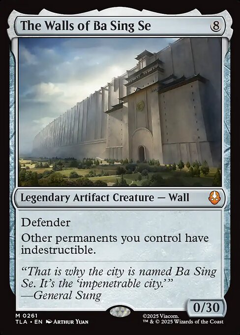MTG The Walls of Ba Sing Se TLA 261 Regular Nonfoil