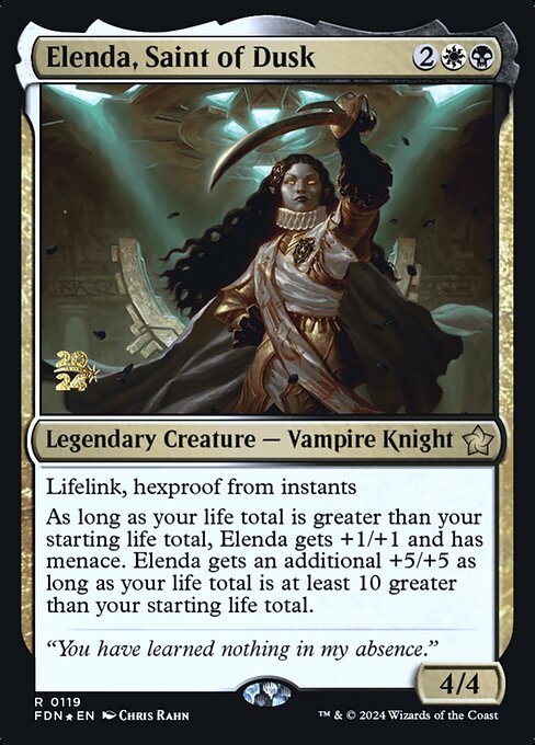 MTG Elenda, Saint of Dusk PFDN 119s Prerelease Foil