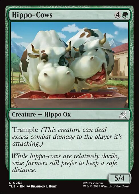 MTG Hippo-Cows [TLE 252] Nonfoil