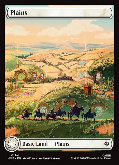 MTG Plains HOB 194 Full Art Land Nonfoil