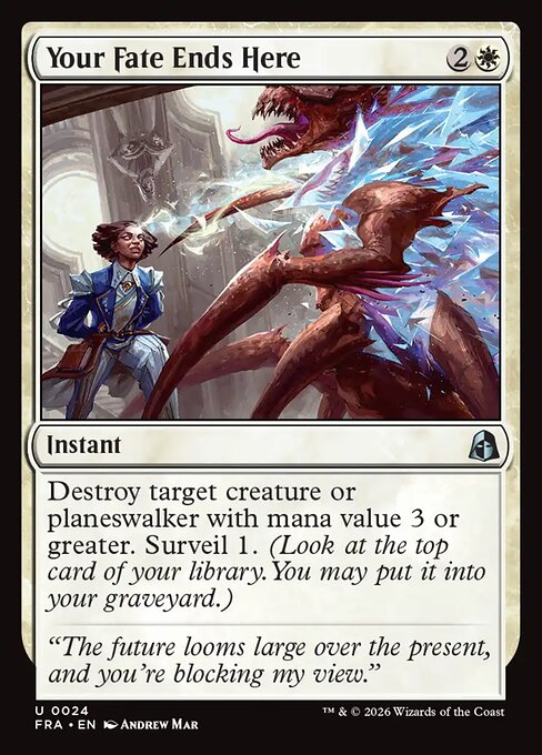 MTG Your Fate Ends Here FRA 024 Standard Foil front
