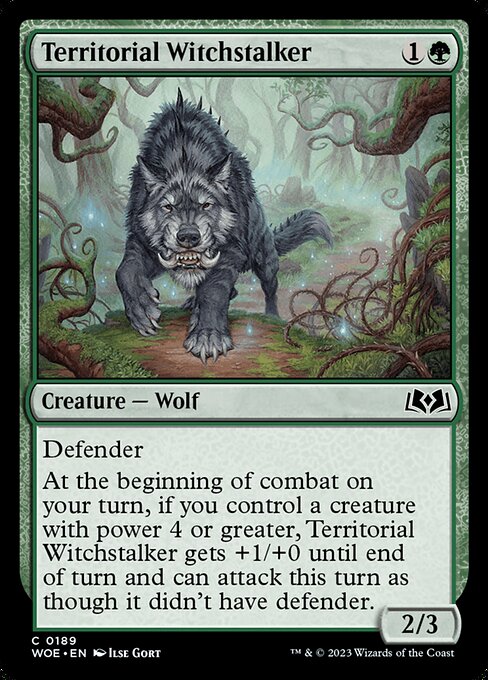 MTG Territorial Witchstalker WOE 189 Regular Foil